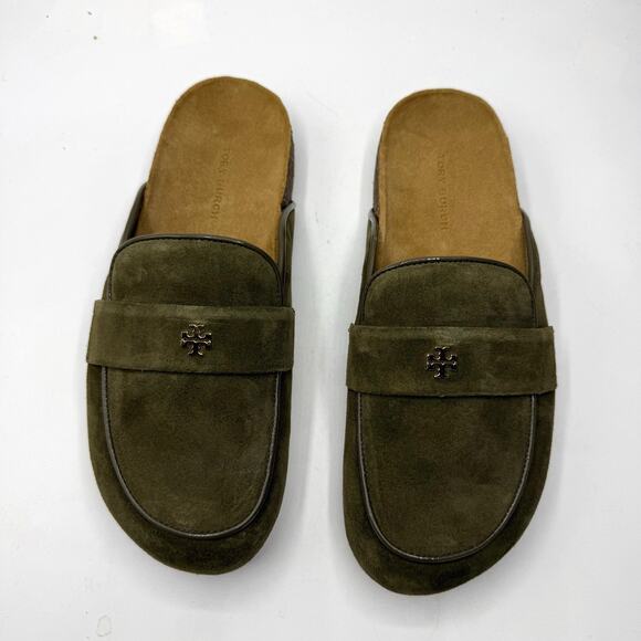 Tory Burch Mule | eBay NEW NWT Tory Burch Everly Sensory Suede Cork Mule Olive Green Size 7